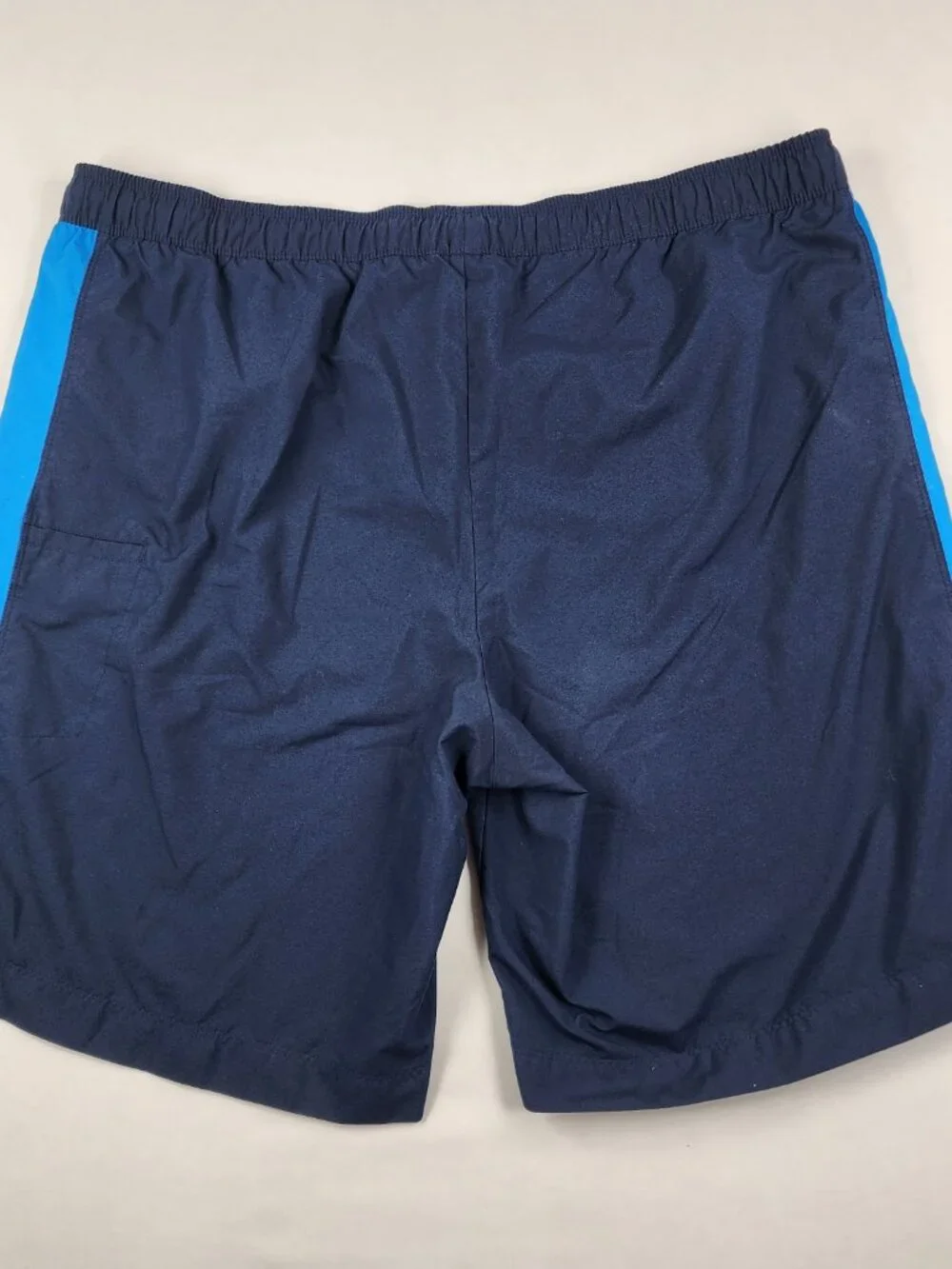 Nike Mens XXL Blue Swim Trunks Shorts Pockets Athletic Drawstring Stretch